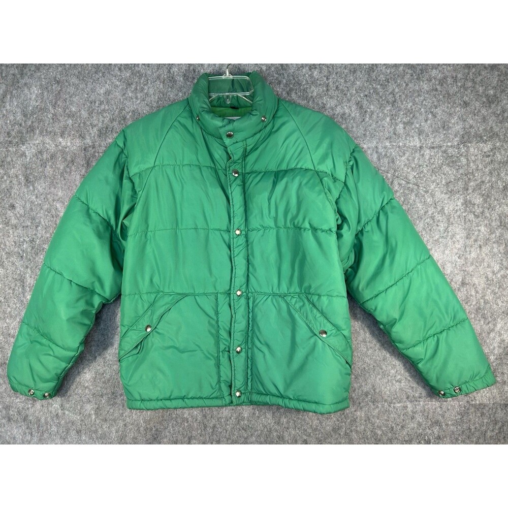 Vintage 70s 80s Colorado Comfort Puffer Jacket Coat Women’s Medium Green